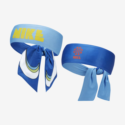 Shop Nike Unisex Dri-fit 2.0 Circa 72 Reversible Head Tie In Blue
