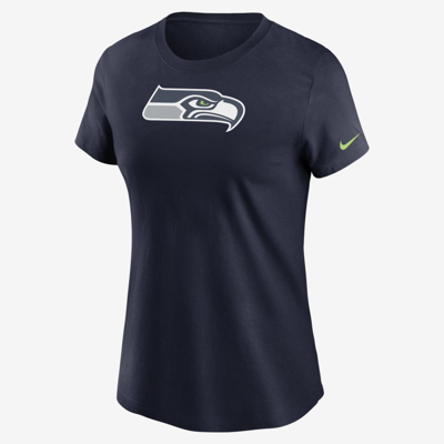 Shop Nike Women's Logo Essential (nfl Seattle Seahawks) T-shirt In Blue