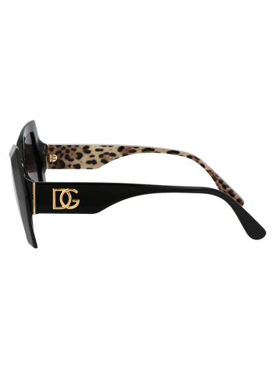 Shop Dolce & Gabbana Sunglasses In 32998g Black Grey Gradient