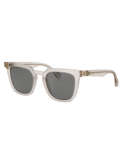 Shop Mykita Sunglasses In 816 Raw Champagne Grey Solid