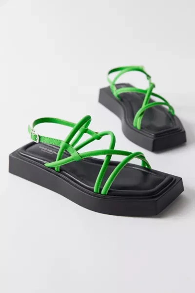 Shop Vagabond Shoemakers Evy Strappy Platform Sandal In Green