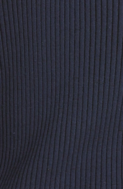 Shop Jacquemus Le Cardigan Tordu Ribbed Cutout Sweater In Navy