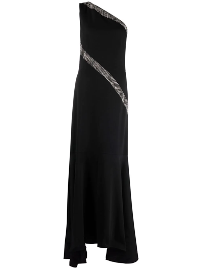 Shop Stella Mccartney Studded Mermaid Gown In Black