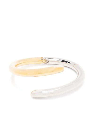 Shop Aeyde Two-tone Bracelet In Gold