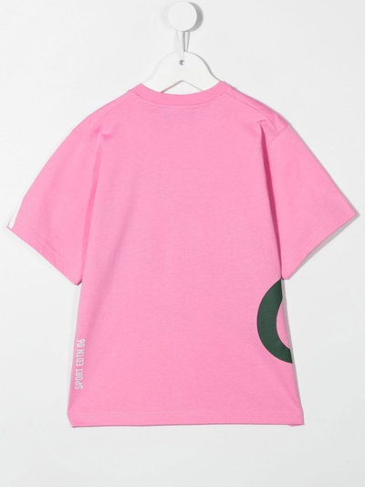 Shop Dsquared2 Text Print T-shirt In Pink