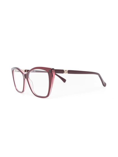 Max Mara Cat-eye Frame Glasses In Red