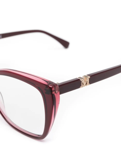 Max Mara Cat-eye Frame Glasses In Red