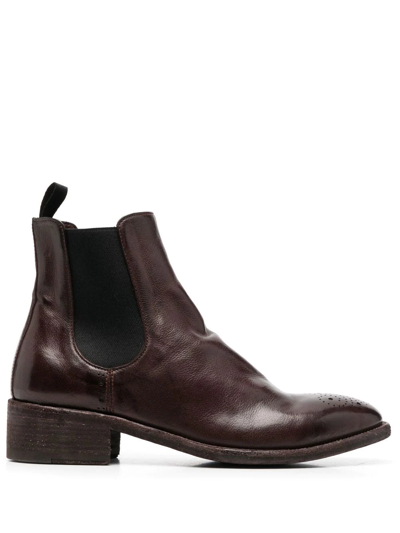 Shop Officine Creative Seline Ankle Boots In Brown