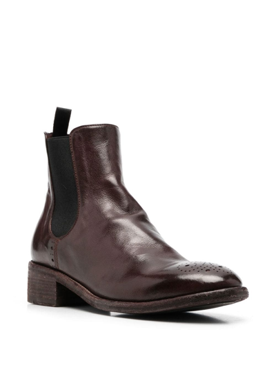 Shop Officine Creative Seline Ankle Boots In Brown