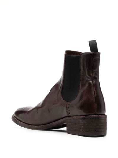 Shop Officine Creative Seline Ankle Boots In Brown