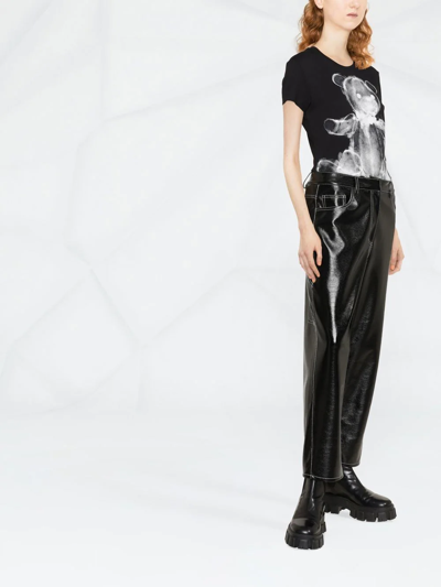 Philipp Plein Graphic-print Short-sleeve T-shirt In Schwarz
