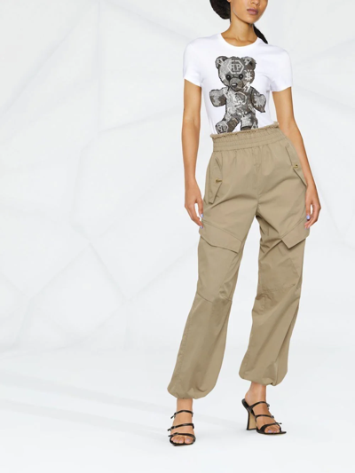Philipp Plein Graphic-print Short-sleeve T-shirt In Weiss
