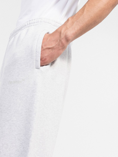 Shop Off-white Diag-print Track Pants In Grau