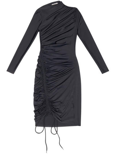 Shop Balenciaga Black Spandex Mini Dress
