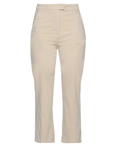 Shop Max & Co . Woman Pants Beige Size 10 Cotton, Elastane