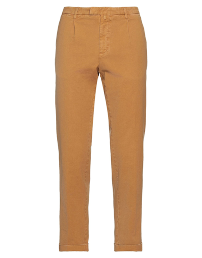 Shop Briglia 1949 Man Pants Ocher Size 30 Cotton, Elastane In Yellow