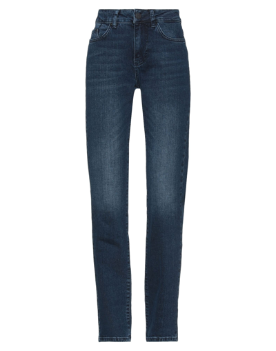 Shop Karl Lagerfeld Woman Denim Pants Blue Size 28 Cotton, Elastane