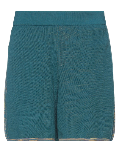 Shop Adidas X Missoni Shorts & Bermuda Shorts In Deep Jade