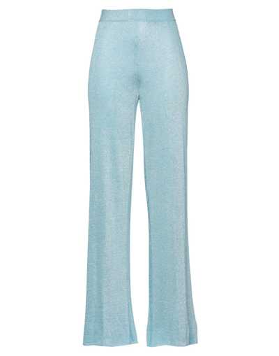 Shop Missoni Woman Pants Sky Blue Size 6 Rayon, Cupro, Polyester