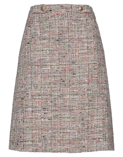 Shop Etro Woman Midi Skirt Beige Size 10 Cotton, Polyamide, Polyester, Acrylic, Wool
