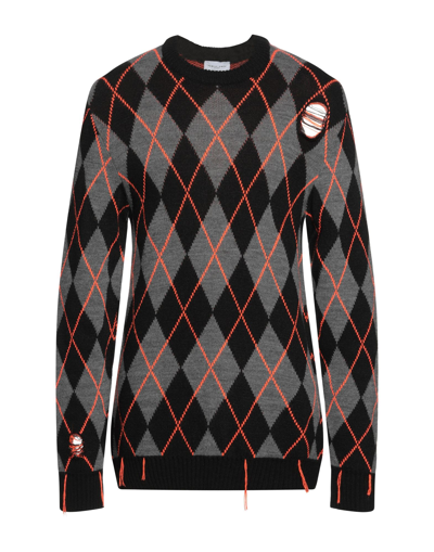 Shop Family First Milano Man Sweater Black Size Xxl Wool, Acrylic