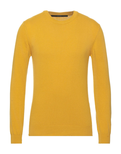 Shop Bellwood Man Sweater Ocher Size L Cotton, Wool, Cashmere In Yellow