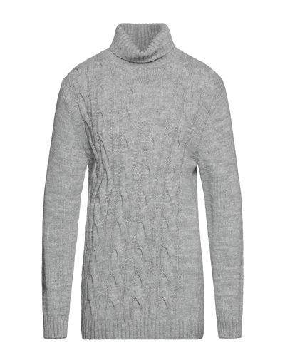 Shop Stilosophy Man Turtleneck Grey Size Xl Acrylic, Wool, Viscose, Alpaca Wool