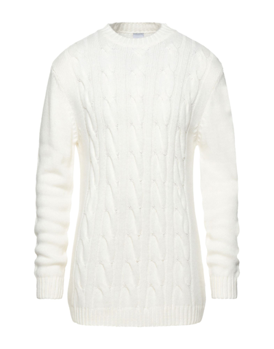 Shop Stilosophy Man Sweater Ivory Size Xxl Acrylic, Wool, Viscose, Alpaca Wool In White