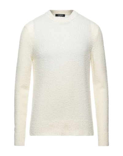 Shop +39 Masq Man Sweater Ivory Size L Wool, Polyamide In White