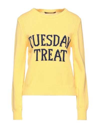 Alberta Ferretti Sweaters In Yellow