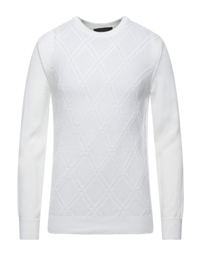Shop Vneck Man Sweater White Size 40 Cotton
