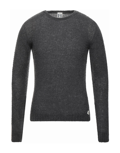 Shop Molo Eleven Man Sweater Lead Size S Wool, Polyamide In Grey