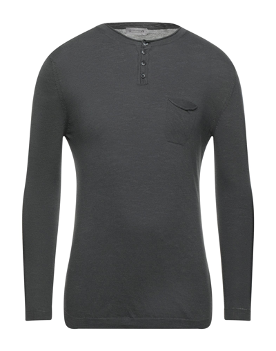 Shop Daniele Alessandrini Homme Man Sweater Grey Size 40 Cotton