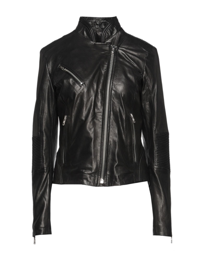 Shop Masterpelle Woman Jacket Black Size 4 Soft Leather