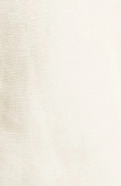 Paige Dawson Linen Double-breasted Blazer In Ecru