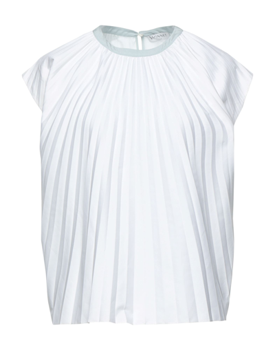 Shop Vionnet Woman Top White Size 2 Cotton, Polyamide, Elastane, Silk