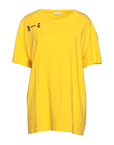 Shop Artica Arbox Artica-arbox Woman T-shirt Yellow Size Xs/s Cotton, Elastane