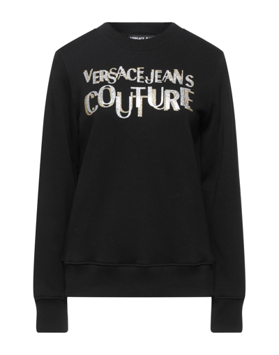 Shop Versace Jeans Couture Woman Sweatshirt Black Size M Cotton