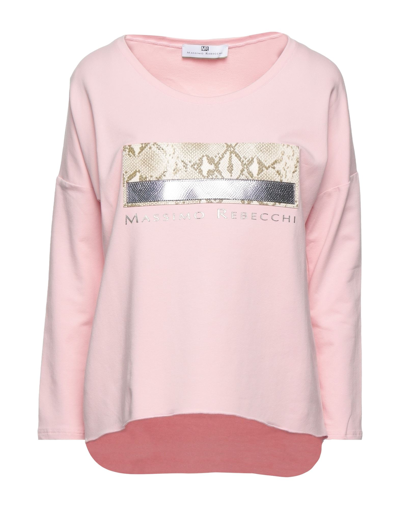 Shop Massimo Rebecchi Woman Sweatshirt Pink Size S Cotton, Elastane