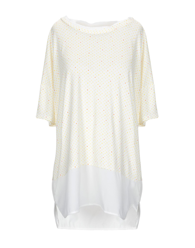 Shop Diana Gallesi Woman T-shirt White Size M Viscose, Elastane, Polyester