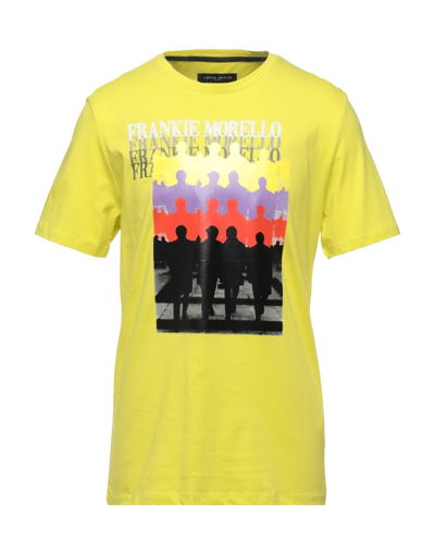 Shop Frankie Morello Man T-shirt Yellow Size Xl Cotton