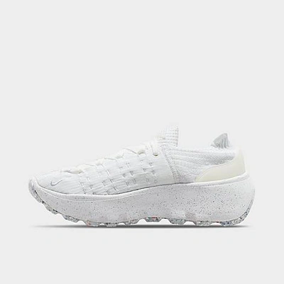 Shop Nike Women's Space Hippie 04 Casual Shoes In White/pure Platinum/white/summit White