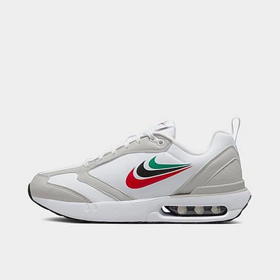 Shop Nike Big Kids' Air Max Dawn Next Nature Casual Shoes In Grey Fog/malachite/white/black/university Red