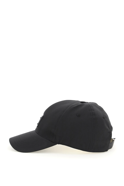 Shop Dolce & Gabbana Baseball Cap With Logo Plaque In Black
