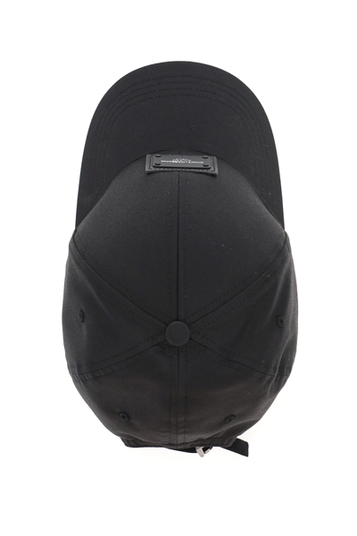 Shop Dolce & Gabbana Baseball Cap With Logo Plaque In Black