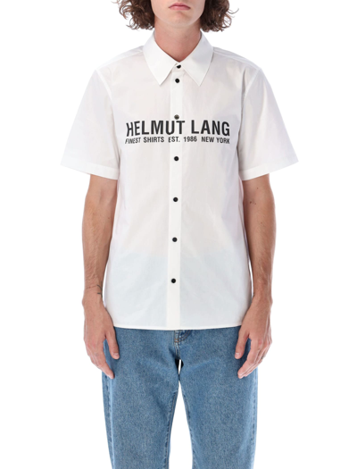 Shop Helmut Lang Logo Shirt In White