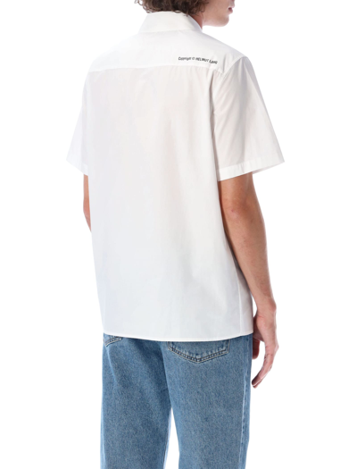 Shop Helmut Lang Logo Shirt In White