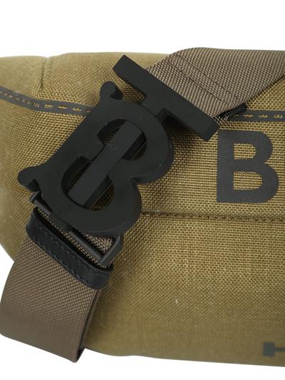Shop Burberry Horseferry Sonny Print Belt Bag In Brown