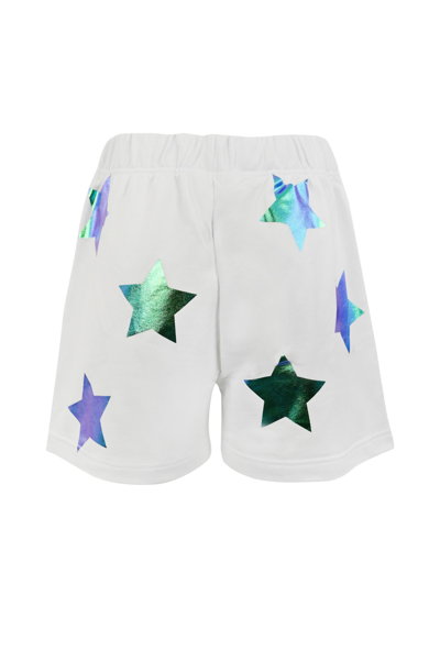 Shop Chiara Ferragni Sports Shorts With Print In White