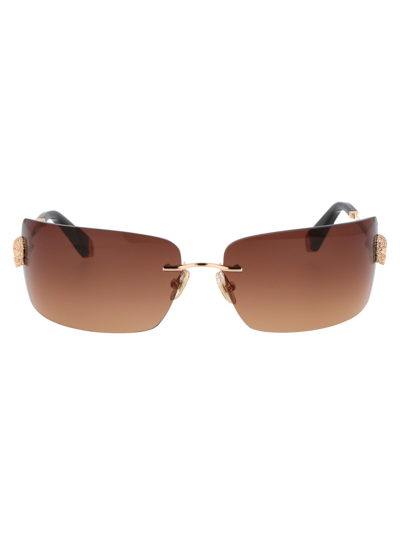 Shop Philipp Plein Plein Irresistibile Sunglasses In 300y Rose Gold